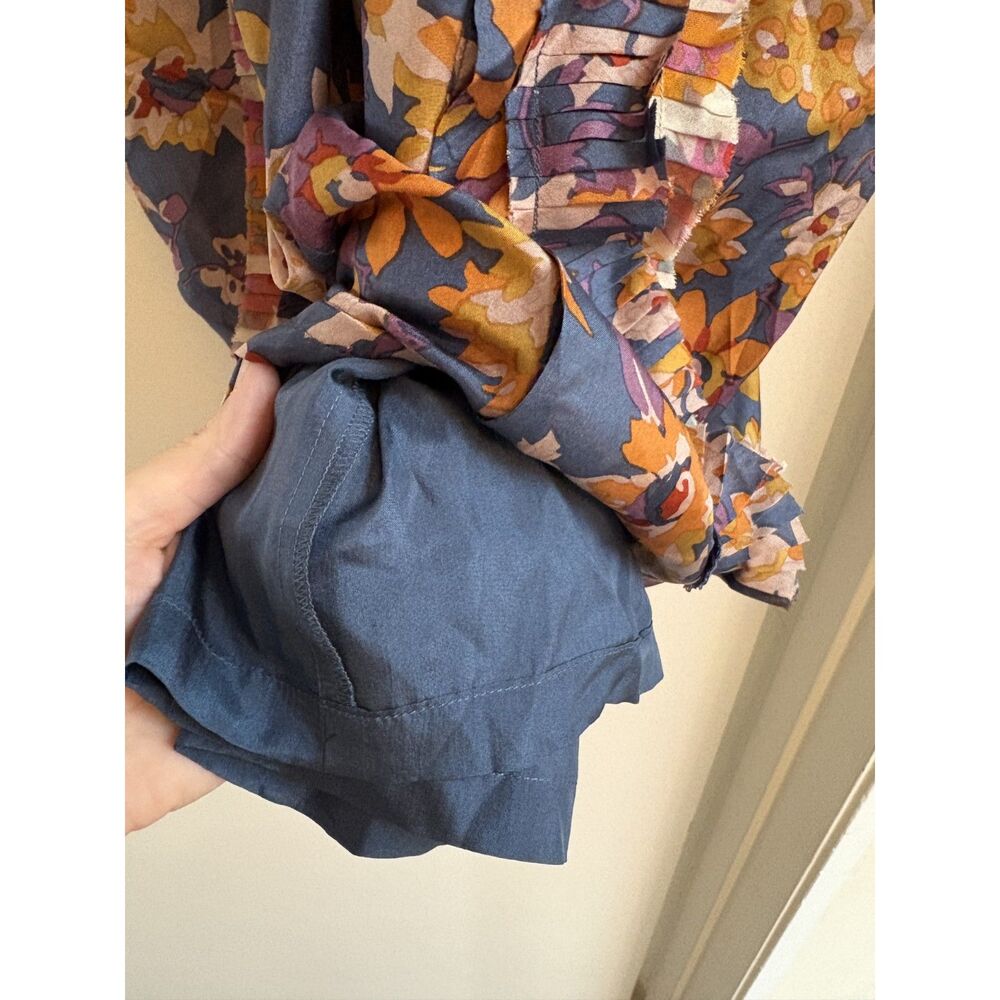 Sachin + Babi Rory Silk Floral Romper Boho Ruffle Luxe Designer Summer Playsuit - Picture 7 of 10